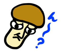 Mushroom human beings 2 sticker #2614439