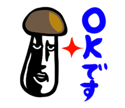 Mushroom human beings 2 sticker #2614440