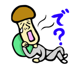 Mushroom human beings 2 sticker #2614445