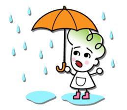 Chinese cabbage Girl sticker #2615026