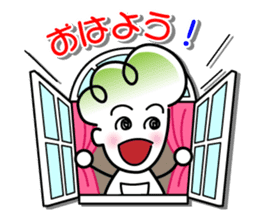 Chinese cabbage Girl sticker #2615028