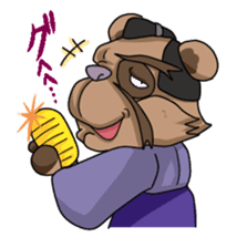 Sengoku talk of raccoon dog and cat sticker #2615533