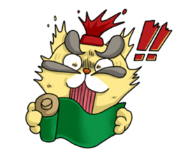 Sengoku talk of raccoon dog and cat sticker #2615540