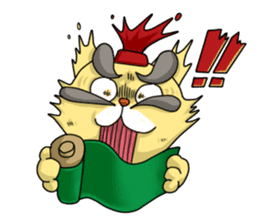 Sengoku talk of raccoon dog and cat sticker #2615540