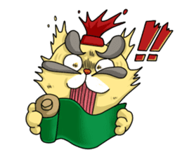 Sengoku talk of raccoon dog and cat sticker #2615540