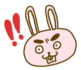 Cute eyebrows animals sticker #2615745