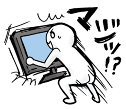 Watching television sticker #2615817