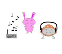 Rabbit  and Turtle sticker sticker #2615867