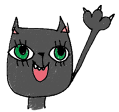 Black cat Dorothy sticker #2616169