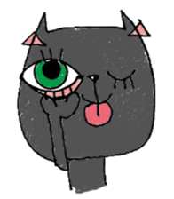 Black cat Dorothy sticker #2616171