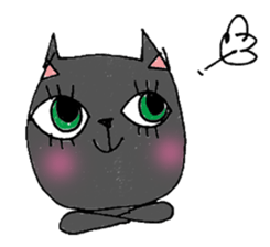 Black cat Dorothy sticker #2616172