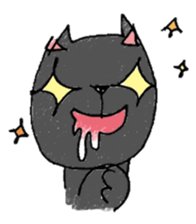 Black cat Dorothy sticker #2616174