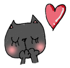 Black cat Dorothy sticker #2616175