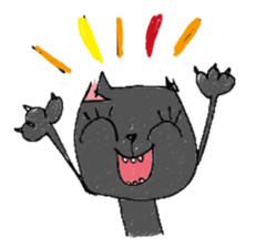 Black cat Dorothy sticker #2616176