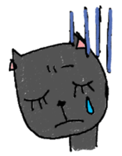 Black cat Dorothy sticker #2616179