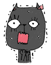 Black cat Dorothy sticker #2616180