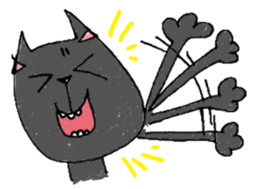 Black cat Dorothy sticker #2616181