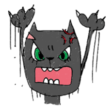 Black cat Dorothy sticker #2616183