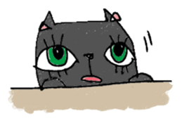 Black cat Dorothy sticker #2616187