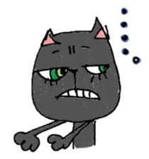 Black cat Dorothy sticker #2616188