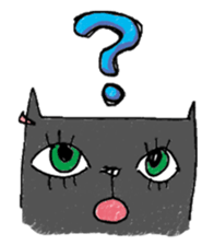 Black cat Dorothy sticker #2616190