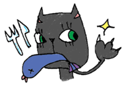 Black cat Dorothy sticker #2616191