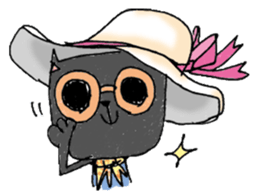 Black cat Dorothy sticker #2616193