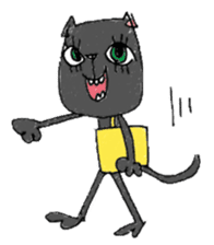 Black cat Dorothy sticker #2616195