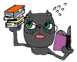 Black cat Dorothy sticker #2616198