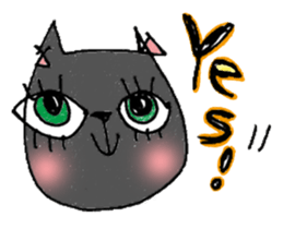 Black cat Dorothy sticker #2616201