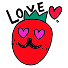 Fruit mustache race sticker #2616777