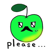 Fruit mustache race sticker #2616780