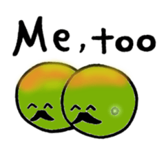 Fruit mustache race sticker #2616783