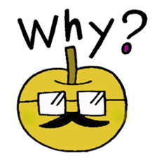 Fruit mustache race sticker #2616785