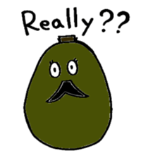 Fruit mustache race sticker #2616786