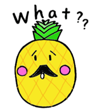 Fruit mustache race sticker #2616787