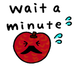 Fruit mustache race sticker #2616791