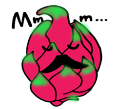 Fruit mustache race sticker #2616792