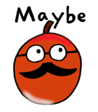 Fruit mustache race sticker #2616796