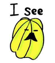 Fruit mustache race sticker #2616797