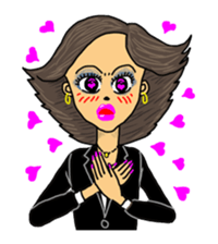 The girl who is an adult sticker #2617821