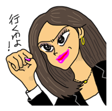 The girl who is an adult sticker #2617845