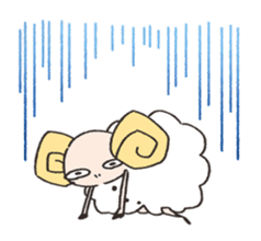 Sheep there is no hair. sticker #2618093