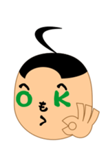 Moji-kun henohenomoheji sticker #2618691