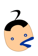 Moji-kun henohenomoheji sticker #2618698