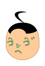 Moji-kun henohenomoheji sticker #2618700