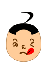 Moji-kun henohenomoheji sticker #2618707