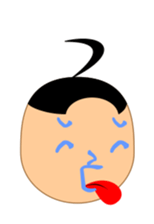 Moji-kun henohenomoheji sticker #2618708