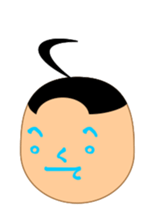 Moji-kun henohenomoheji sticker #2618709