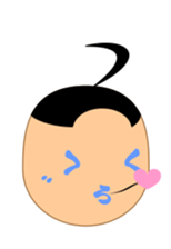 Moji-kun henohenomoheji sticker #2618711